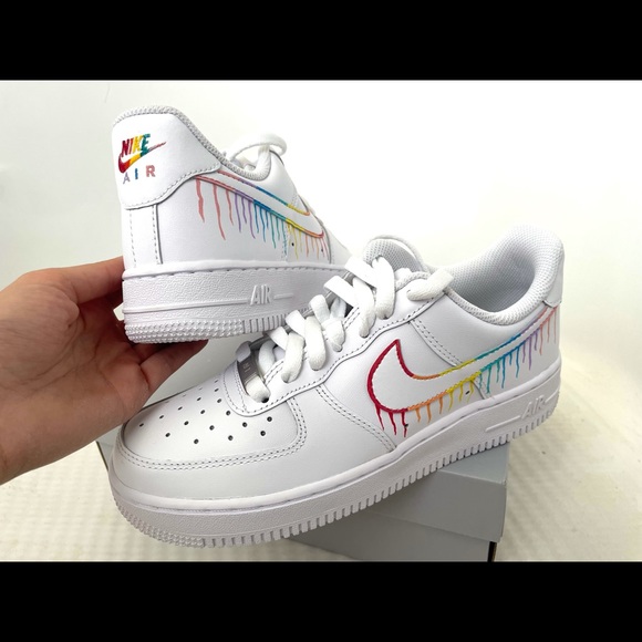 Air Force 1 Custom White Shoes  Customized air forces! Water and stain proof!